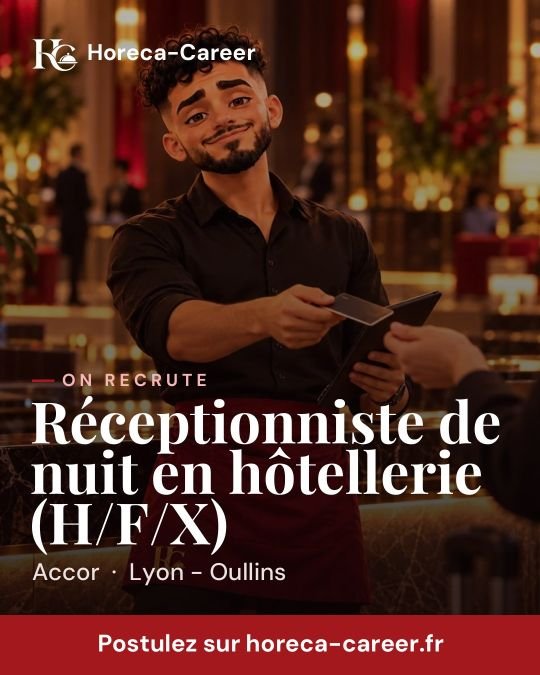 Réceptionniste de nuit en hôtellerie (H/F/X) — Lyon - Oullins