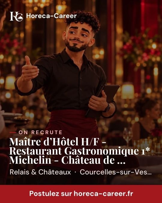 Maître d’Hôtel H/F - Restaurant Gastronomique 1* Michelin - Château de Courcelles — Courcelles-sur-Vesle
