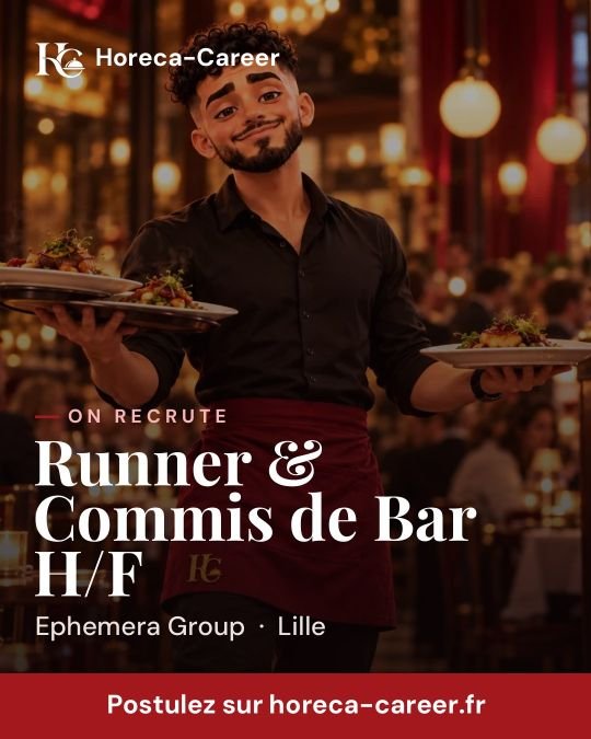 Runner & Commis de Bar H/F — Lille