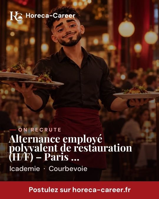 Alternance employé polyvalent de restauration (H/F) – Paris Châtelet-les-Halles — Courbevoie