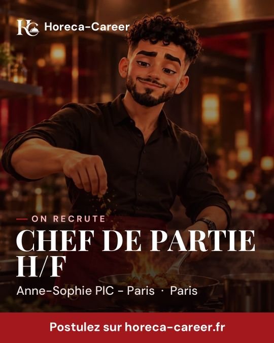 CHEF DE PARTIE H/F — Paris