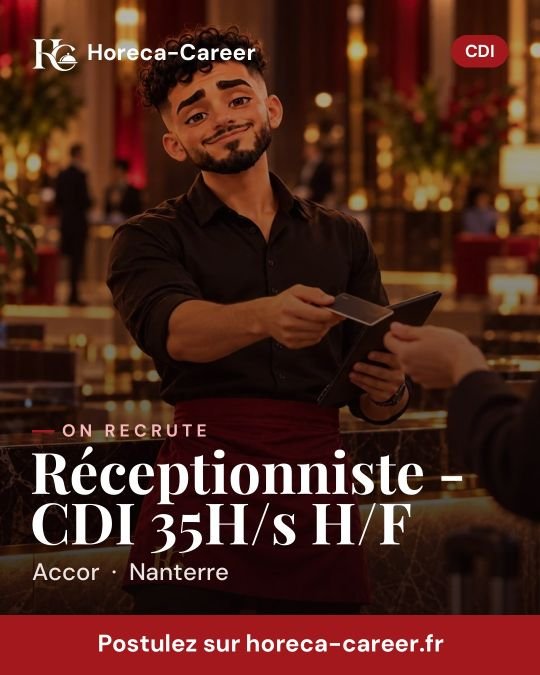 Réceptionniste - CDI 35H/s H/F — Nanterre