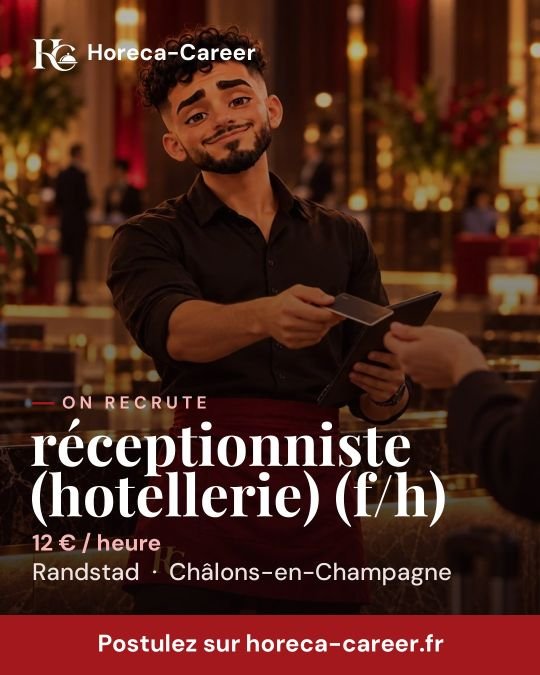 réceptionniste (hotellerie) (f/h) — Châlons-en-Champagne
