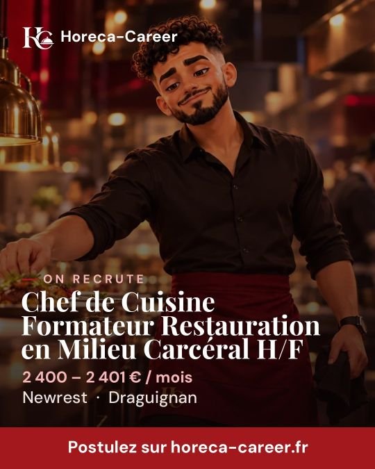 Chef de Cuisine Formateur Restauration en Milieu Carcéral H/F — Draguignan