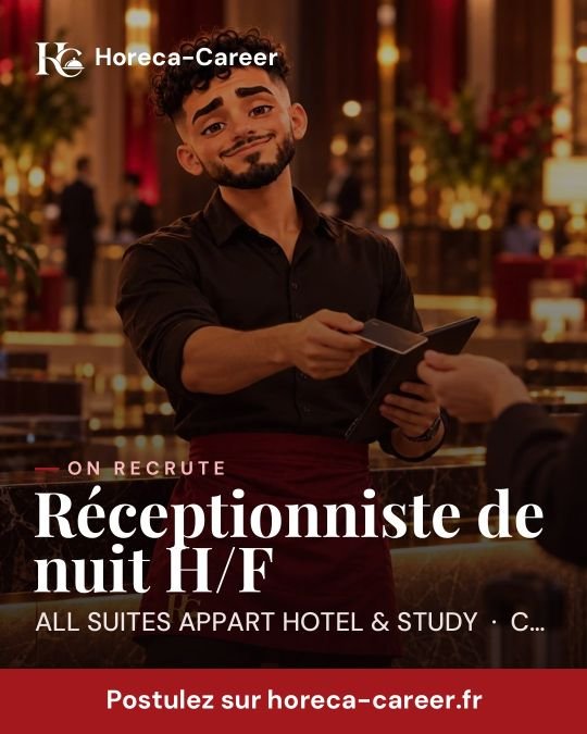 Réceptionniste de nuit H/F — Colombes