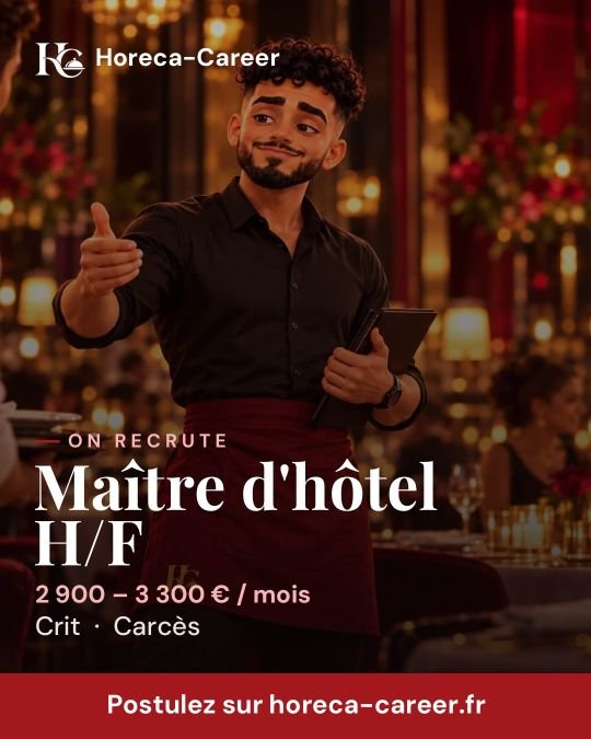 Maître d'hôtel H/F — Carcès