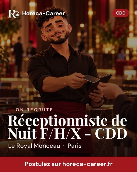 Réceptionniste de Nuit F/H/X - CDD — Paris