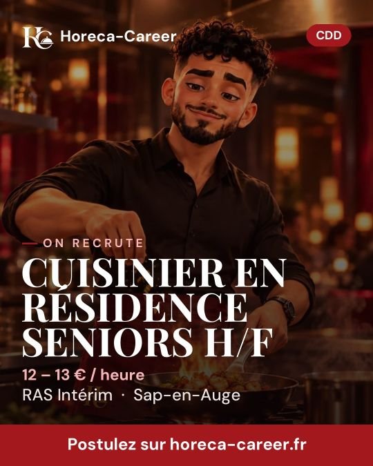 CUISINIER EN RÉSIDENCE SENIORS H/F — Sap-en-Auge