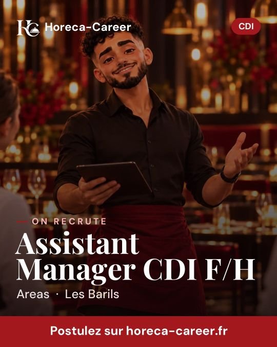 Assistant Manager CDI F/H — Les Barils