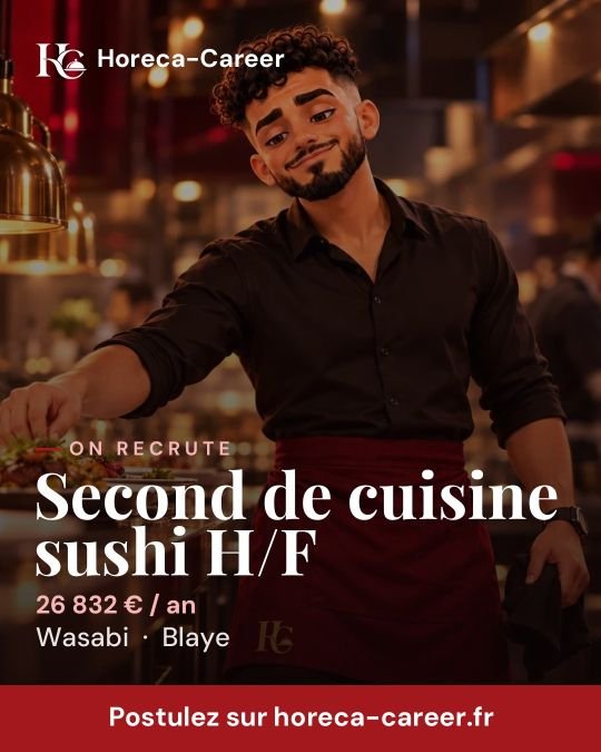 Second de cuisine sushi H/F — Blaye
