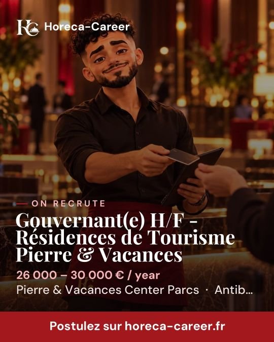 Gouvernant(e) H/F - Résidences de Tourisme Pierre & Vacances — Antibes