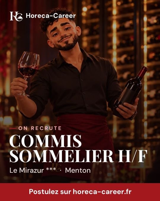 COMMIS SOMMELIER H/F — Menton