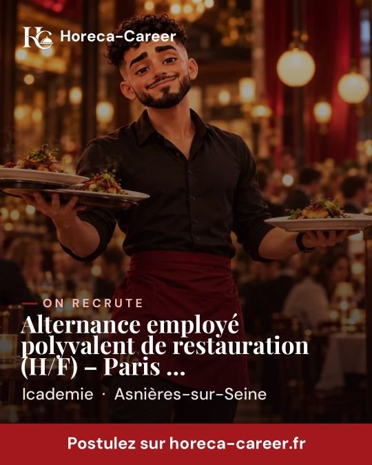 Alternance employé polyvalent de restauration (H/F) – Paris Châtelet-les-Halles — Asnières-sur-Seine