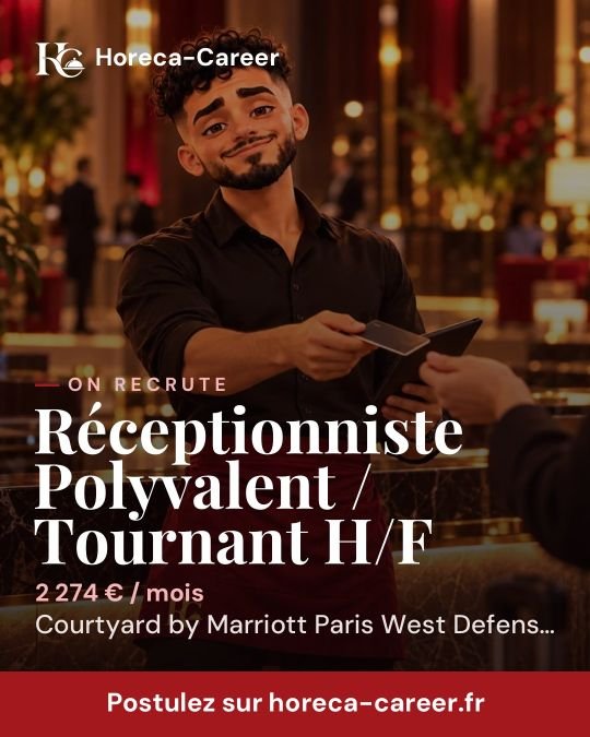 Réceptionniste Polyvalent / Tournant H/F — Colombes