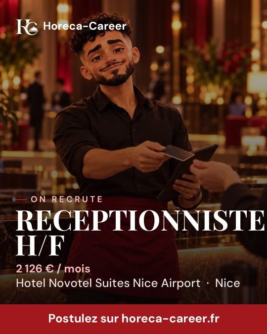 RECEPTIONNISTE H/F — Nice