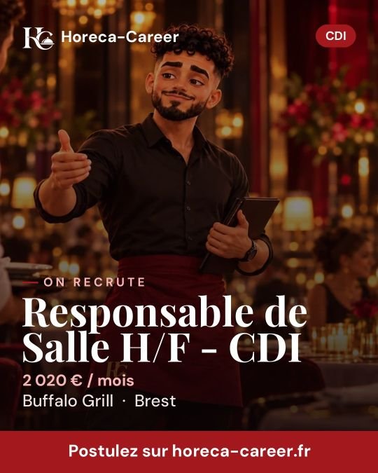 Responsable de Salle H/F - CDI — Brest