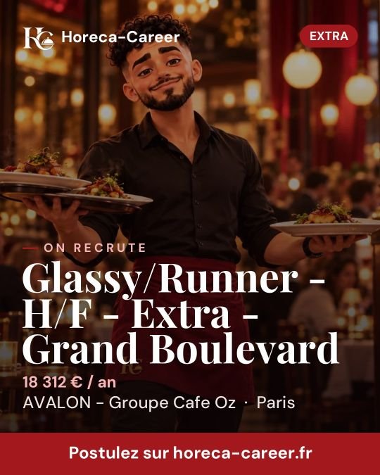 Glassy/Runner - H/F - Extra - Grand Boulevard — Paris