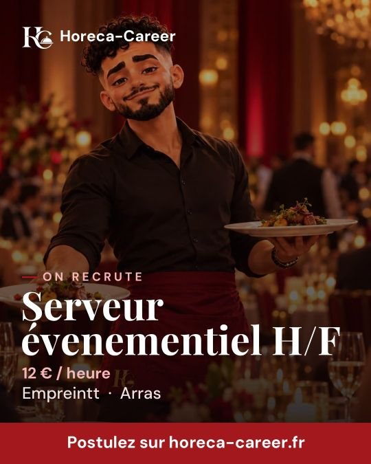 Serveur évenementiel H/F — Arras