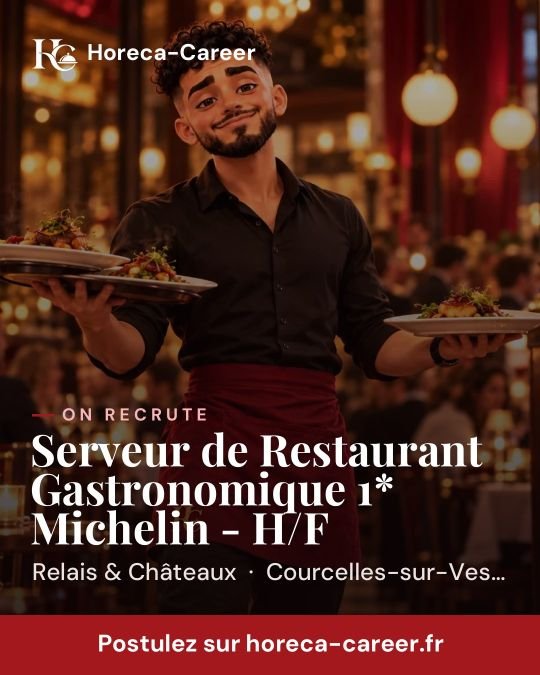 Serveur de Restaurant Gastronomique 1* Michelin - H/F — Courcelles-sur-Vesle