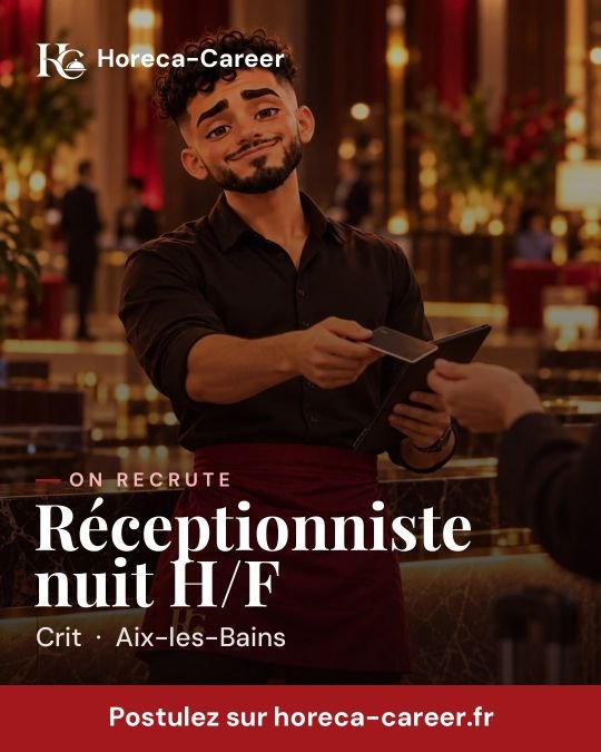 Réceptionniste nuit H/F — Aix-les-Bains
