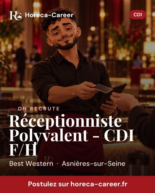 Réceptionniste Polyvalent - CDI F/H — Asnières-sur-Seine