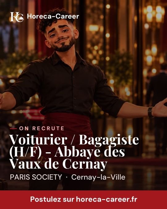 Voiturier / Bagagiste (H/F) - Abbaye des Vaux de Cernay — Cernay-la-Ville