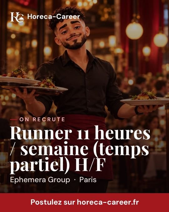 Runner 11 heures / semaine (temps partiel) H/F — Paris
