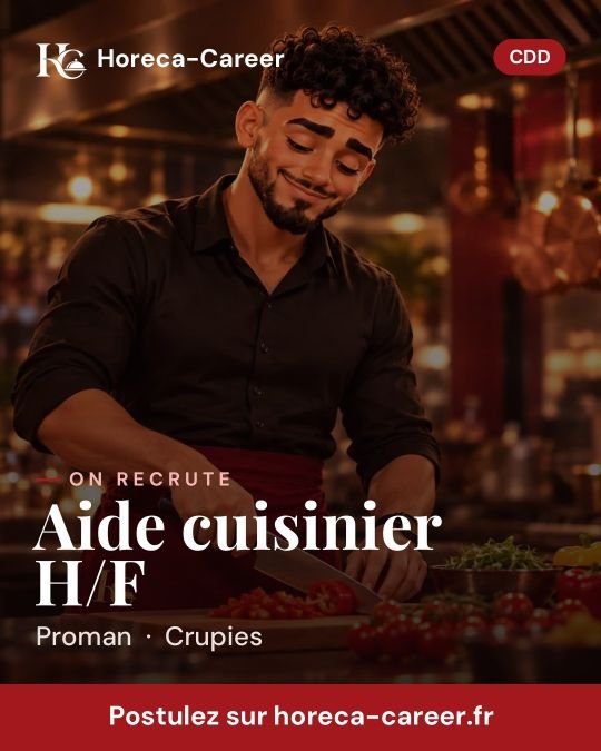 Aide cuisinier H/F — Crupies