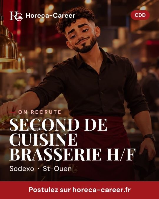 SECOND DE CUISINE BRASSERIE H/F — St-Ouen