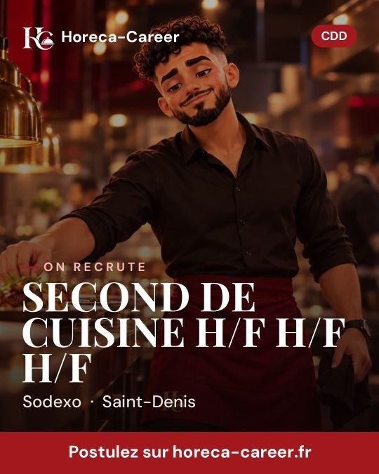 SECOND DE CUISINE H/F H/F H/F — Saint-Denis