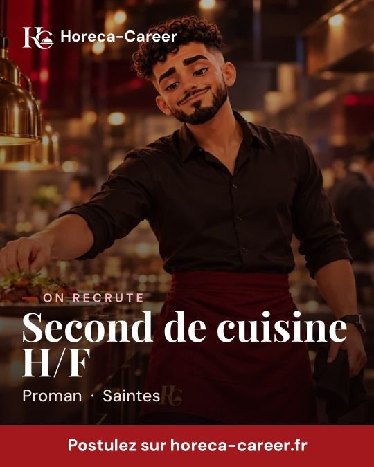 Second de cuisine H/F — Saintes